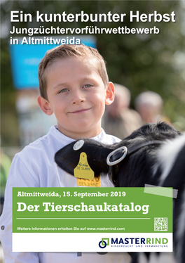 Ein Kunterbunter Herbst Jungzüchtervorführwettbewerb in Altmittweida