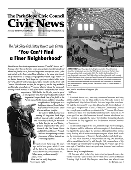 Civic News January 2010 Volume LXXII, No