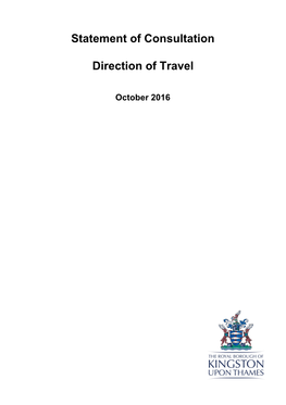 Statement of Consultation Direction of Travel