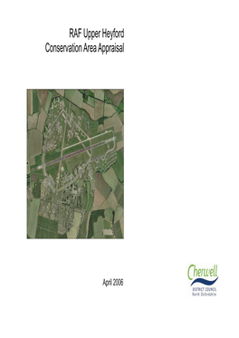 RAF Upper Heyford Conservation Area Appraisal