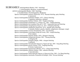 Family-Cyprinidae-Acheilognathinae