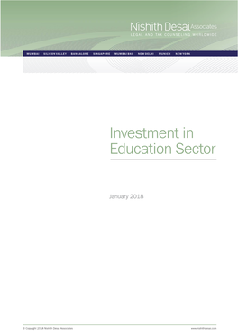 Investment in Education Sector