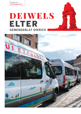 DEIWELS ELTER GEMENGEBLAT DIKRICH Couverture: De Loui Express, Arrêt „Op Der Kluuster‘‘