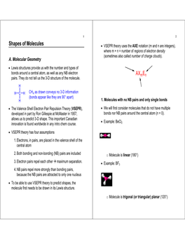 Shapes of Molecules Axmen