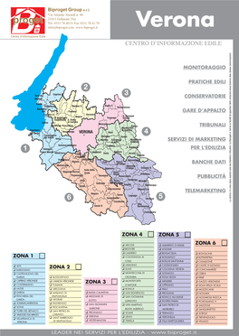 Mappa Cartina Provincia Verona Con Azzonamenti