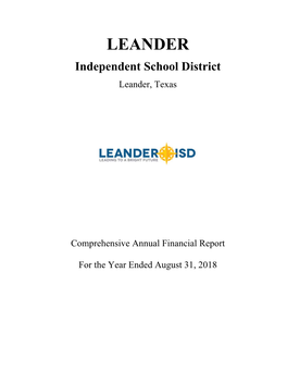 LEANDER Independent School District Leander, Texas