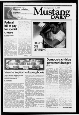 Mustang Daily, January 13, 2004
