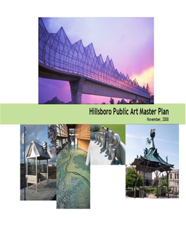 Hillsboro Public Art Master Plan COVER PHOTO CREDITS