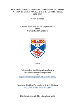 Claire Eldridge Phd Thesis