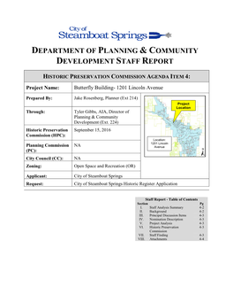 Department of Planning & Community Development