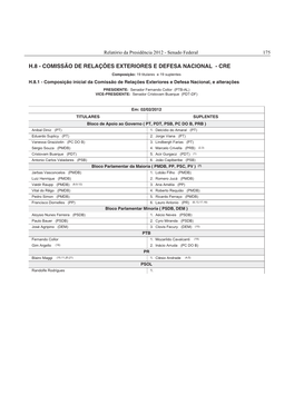 Comissão De Relações Exteriores E Defesa Nacional