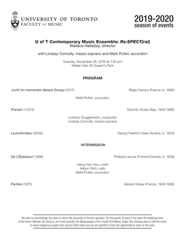 Concert Program