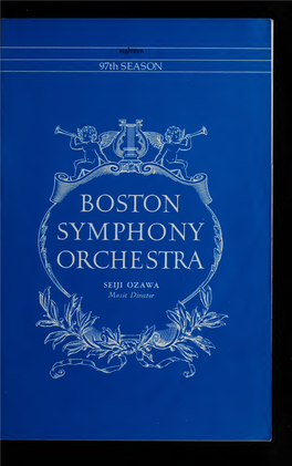 Boston Symphony Orchestra Concert Programs, Season 97, 1977