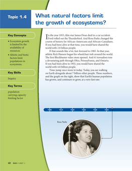 What Natural Factors Limit the Growth of Ecosystems?