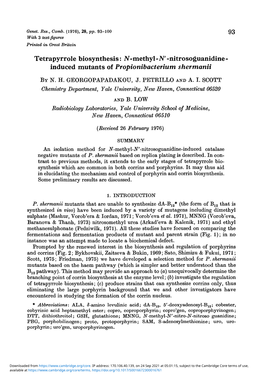 Nitrosoguanidine-Induced Mutants of Propionibacterium Shermanii