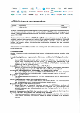 Mfrr-Platform Accession Roadmap