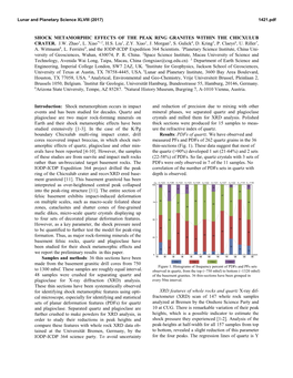 Shock Metamorphic Effects of the Peak Ring Granites Within the Chicxulub Crater