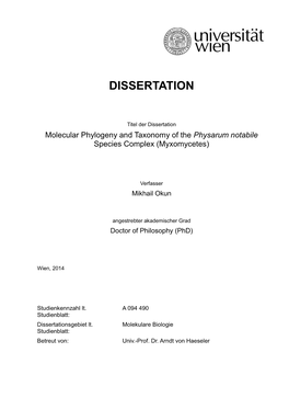 Dissertation