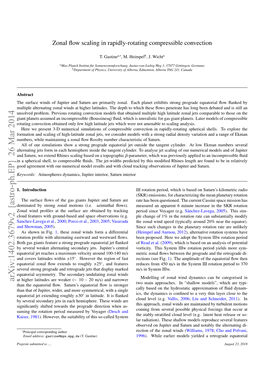 Zonal Flow Scaling in Rapidly-Rotating Compressible Convection