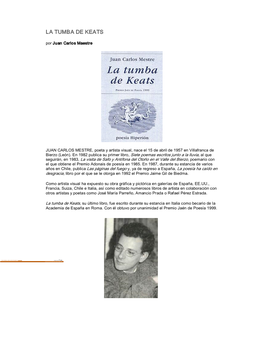 La Tumba De Keats