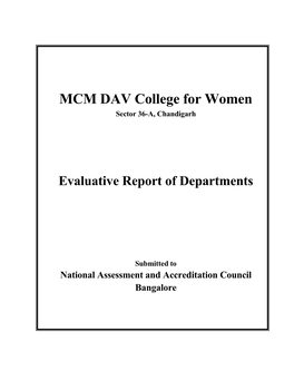 MCM DAV College for Women Sector 36-A, Chandigarh