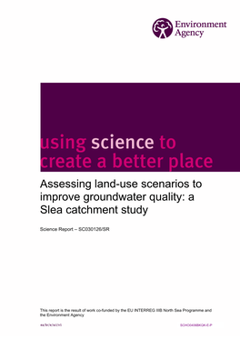 Assessing Land-Use Scenarios to Improve Groundwater Quality: a Slea Catchment Study