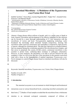 Intestinal Microbiota