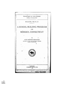 A School Building Program for Meriden, Connecticut