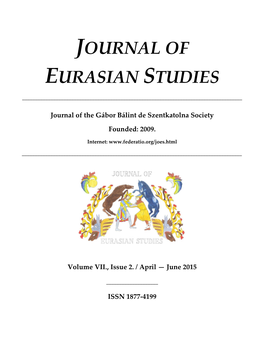 Journal of Eurasian Studies