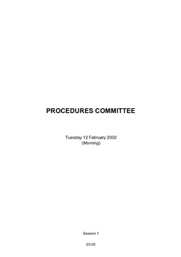 Procedures Committee