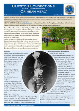 Clipston Connections 'Crimean Hero'