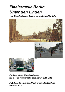 Flaniermeile Berlin Unter Den Linden Vom Brandenburger Tor Bis Zur Liebknechtbrücke