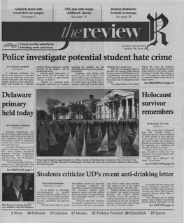 Police Investigate Potential Student Hate Crime