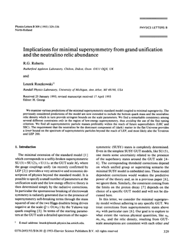 Implications for Minimal Supersymmetry from Grand Unification and the Neutralino Relic Abundance