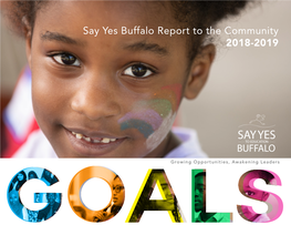 Say Yes Buffalo Report to the Community 2018-2019