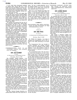 CONGRESSIONAL RECORD— Extensions of Remarks E1094 HON