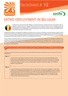 12. ERTMS Deployment in Belgium