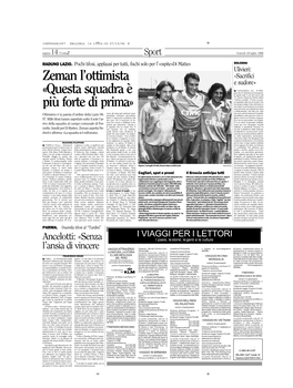 Zeman L'ottimista «Questa Squadra È Più Forte Di Prima»
