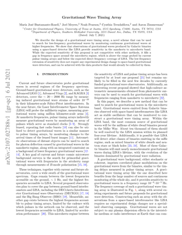 Gravitational Wave Timing Array