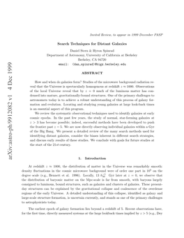 Arxiv:Astro-Ph/9912082 V1 4 Dec 1999 O H Rttm,Drcl Esrdssesa H Ag Loo Large the at Systems Measured Directly Time, ﬁrst the for Ein Fteeryuies.Adtie Nesadn Ft Today