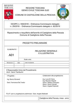 Scarica La Relazione Generale E Illustrativa