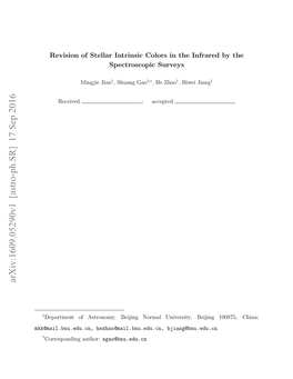 Revision of Stellar Intrinsic Colors in the Infrared by the Spectroscopic Surveys