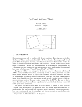 On Proofs Without Words