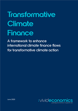 Transformative Climate Finance