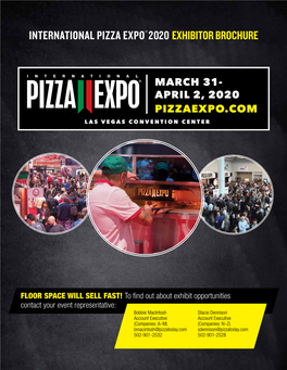 International Pizza Expo® 2020 Exhibitor Brochure