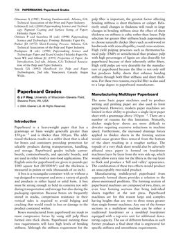 Paperboard Grades