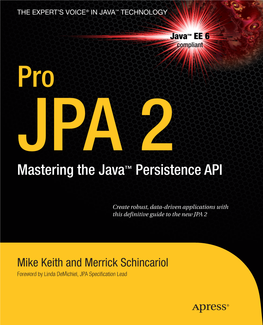 Pro JPA 2 Mastering the Java Persistence