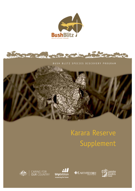 Karara Reserve Supplement Contents Key