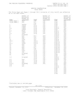 The Verizon Telephone Companies Tariff F.C.C