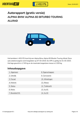 Alpina Bmw Alpina B3 Biturbo Touring Allrad